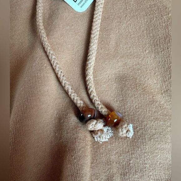 NWT DONNI. Cropped Hoodie - Brown - XS - Picture 5 of 7